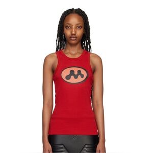Mowalola Red Walkman Tank Top Barbados Cherry Large Rare